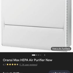 oransi max hepa room air purifier
