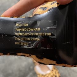Size 8 Real Fur Heels New I Have 3 Pair The Exact Same 