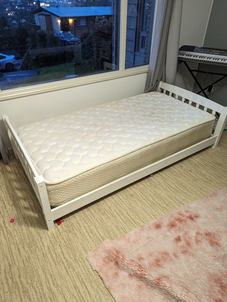 Twin Bed Frame -white