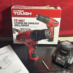 Hyper Tough Hyper Tough 5241.4 12V Lithium Ion Cordless Drill Driver Brand new in box. Opened to test holds an excellent charge.  All proceeds go towa