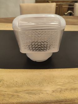 5x5x4 Glass light fixture