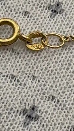 18k gold necklace