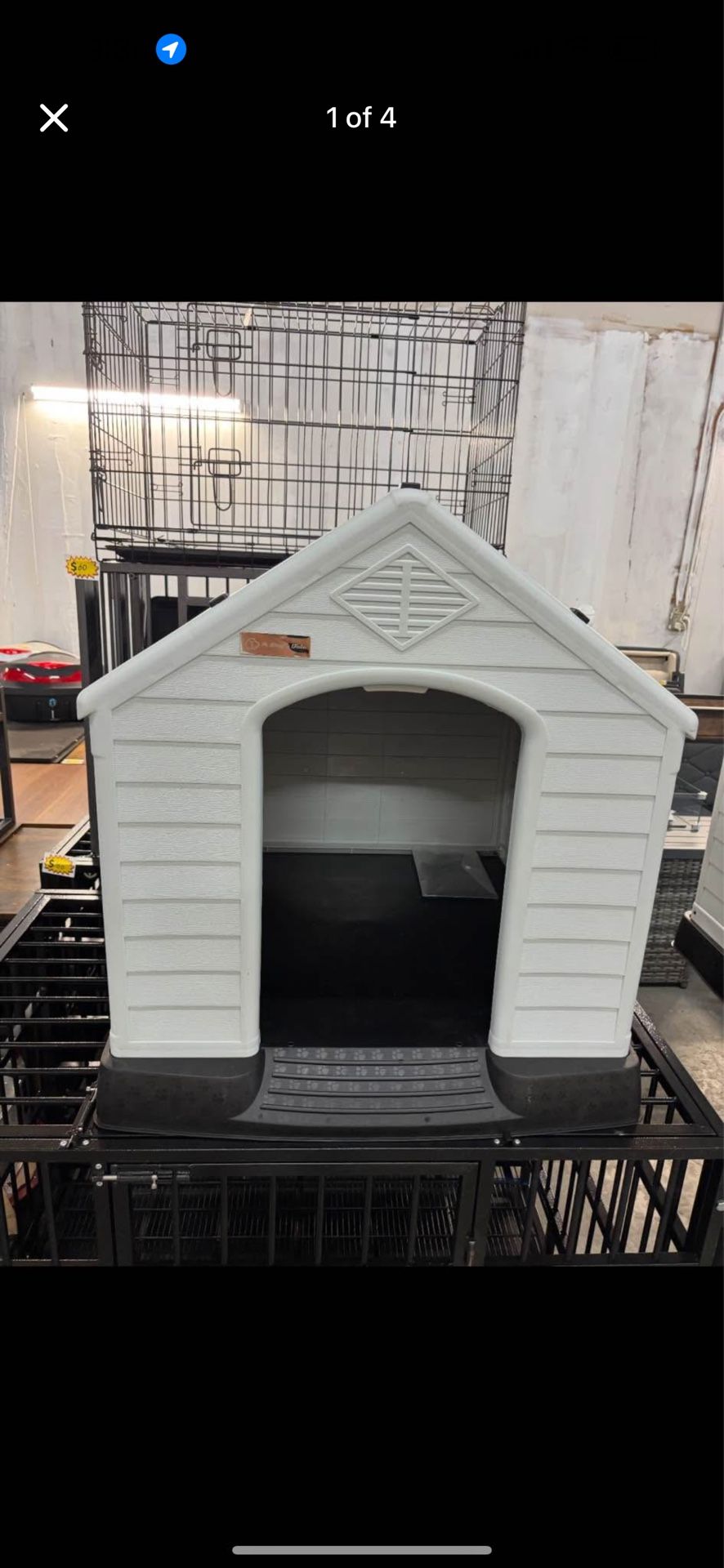 New 34 inch waterproof plastic dog house