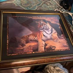 tiger vintage home interior brand painting