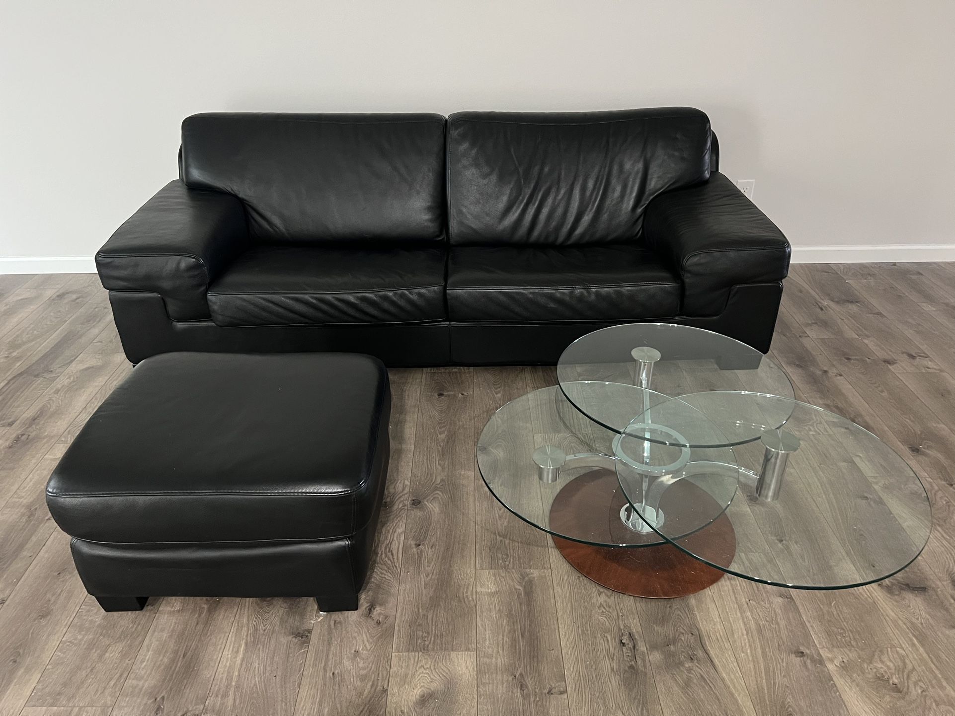 Couch, Ottoman, Coffee Table