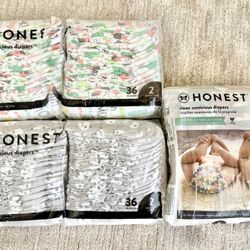 Honest Diapers - Size 2 And Size 3