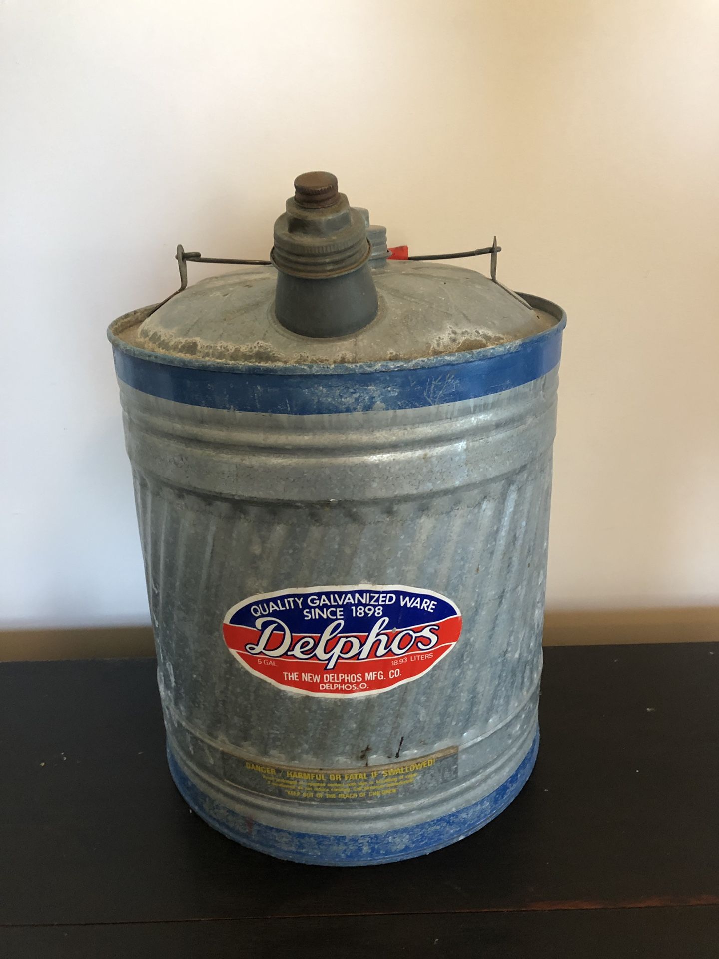 Vintage Delpos gas can