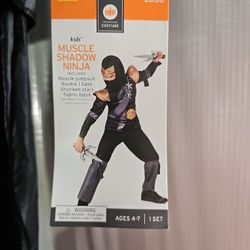 New Muscle Shadow Ninja Kids Halloween Costume 