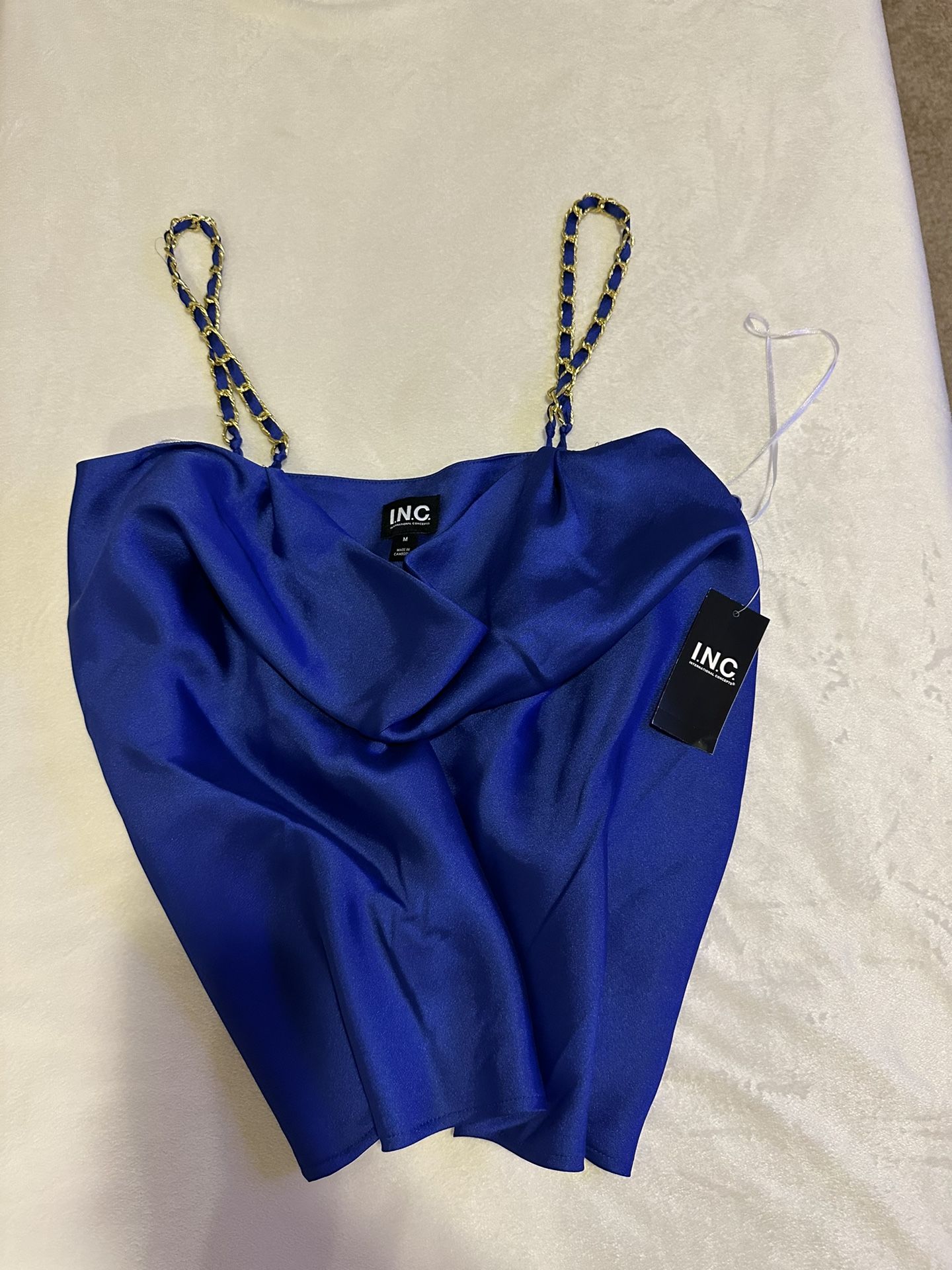 I.N.C. Blue Top Size M