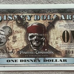 2011 Disney Dollar Pirates Of The Caribbean 