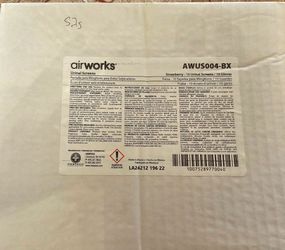 Box of 10, Air works, urinal screens, AWUS004-BX, Strawberry fraganse
