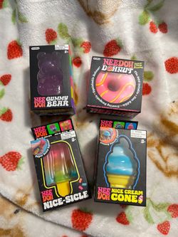 Nee Doh Schylling Squish Toy **SWEET TREAT** Bundle Set of 4