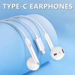 Type-c earphones wired for Apple iPhone