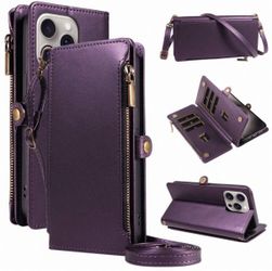 Galaxy case S21 Wallet Phone Case with Crossbody Strap