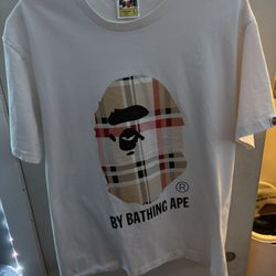 Burberry Bape shirt, Hellstar, And Essentials shorts 