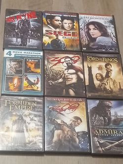 9 DVDS