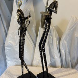  Jazz Club musician Statues (set of 2)