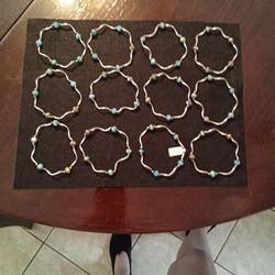 Marble Ocean Crystal Stretch Bracelet 