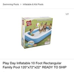 Inflatable pool in the box