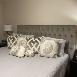 custom made solid wood king bed