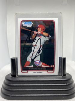 Carlos Alonso 2012 Topps “1st. Bowman Chrome Card Autograph” Rookie Card #BCP210