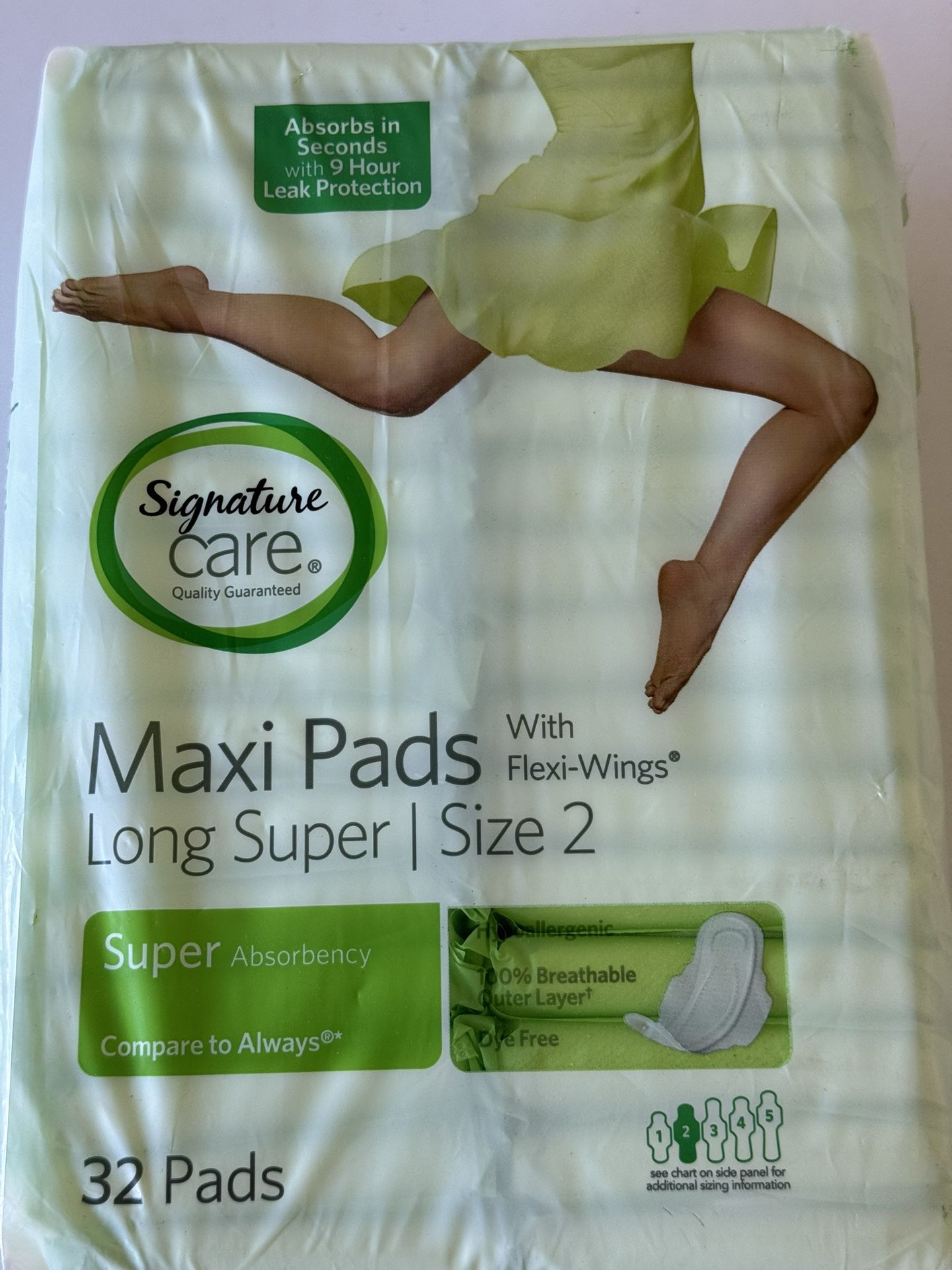 3 Packages Of Maxi Pads 32 In One Package