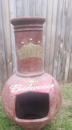 Budweiser Fire Pit  Chiminea