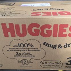 210 Count, Size 3 Diapers (Pick Up Only)