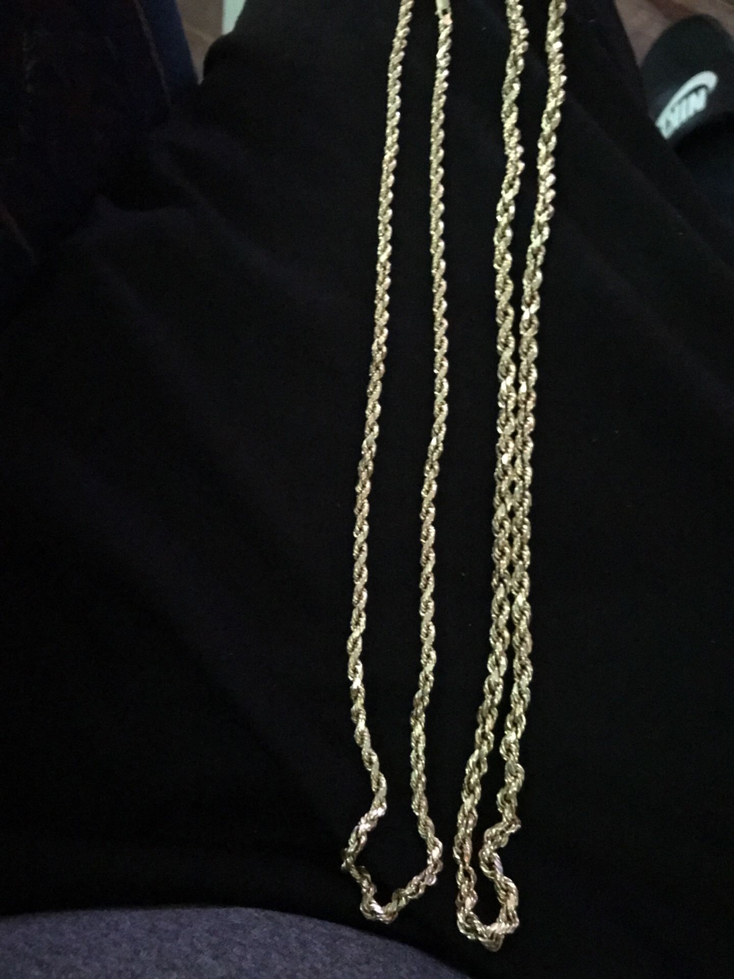 FMG 10k gold rope necklace