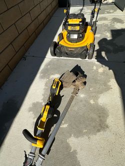 Dewalt Lawn Mower and Weed Wacker
