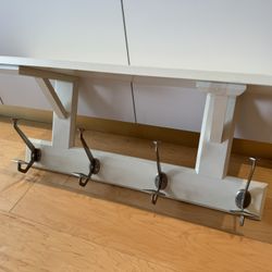 Shelf With Coat hooks
