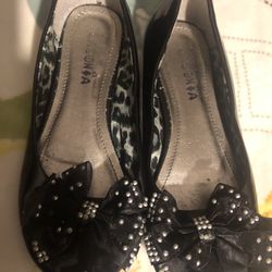 LASONIA Girls Patent Leather Flats   Size 1Y