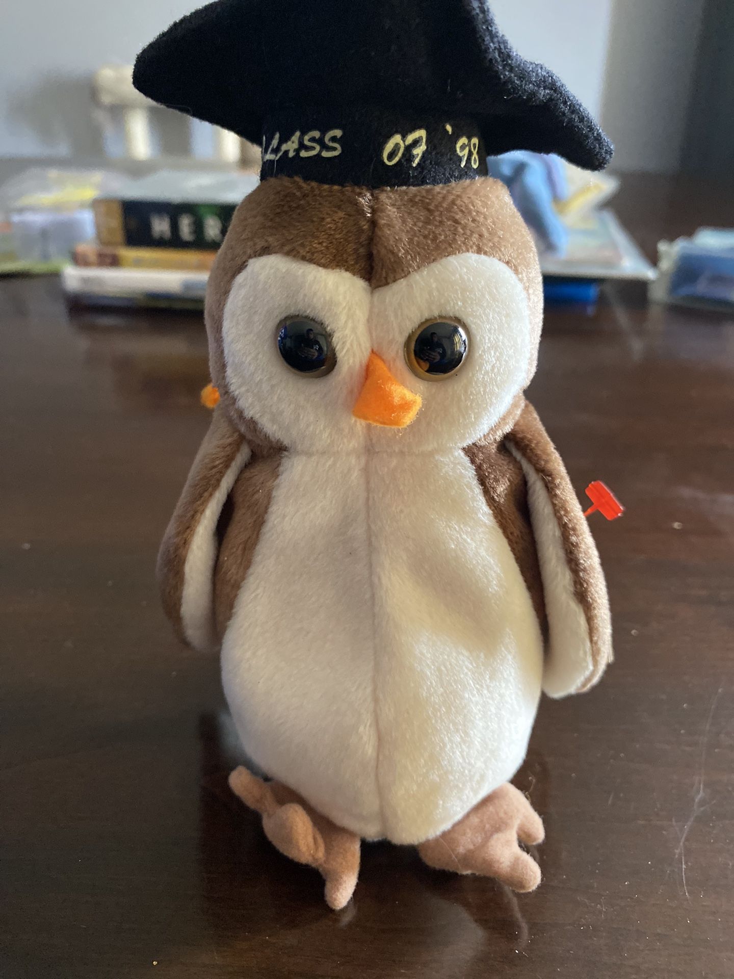 Wise The Owl Ty Beanie Baby ( Rare Errors ) 97-98