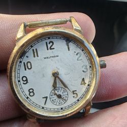 Vintage 1930-40'S Walthan Watch (Needs Repair)