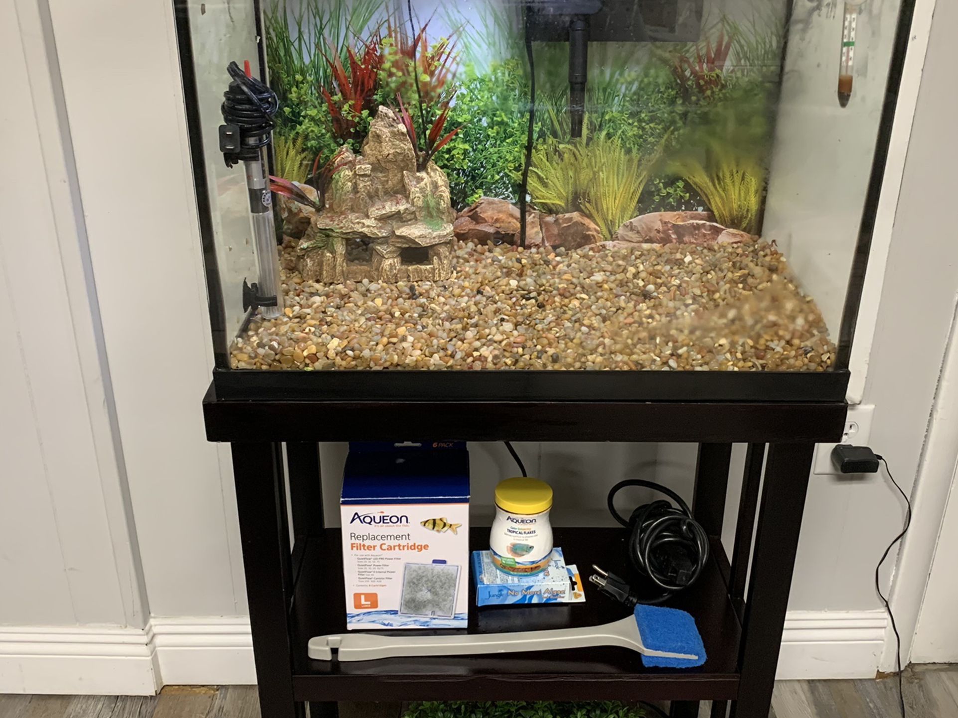 20 Gallon Fish Tank With Supplies