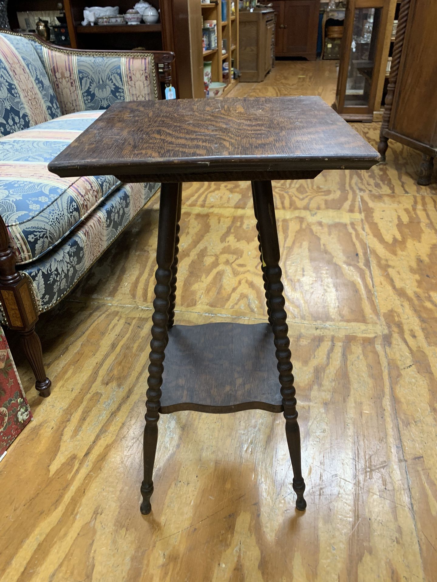 Antique Oak Table Stand