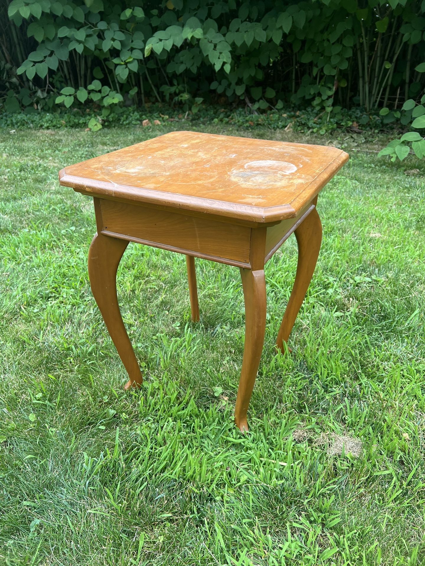 Vintage Wooden End Table