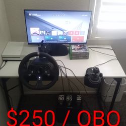 Xbox One S With Steering Wheel