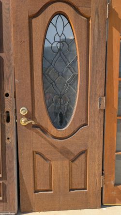 Oak exterior, door