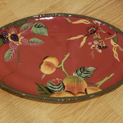 15" Oval Serving PlatterOctavia Hill Gardenby TRACY PORTER