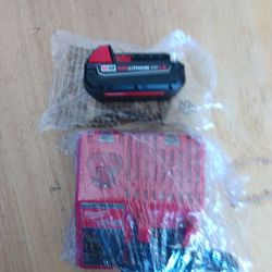 Milwaukee Battery 1.5 Ah And Charger Firm 