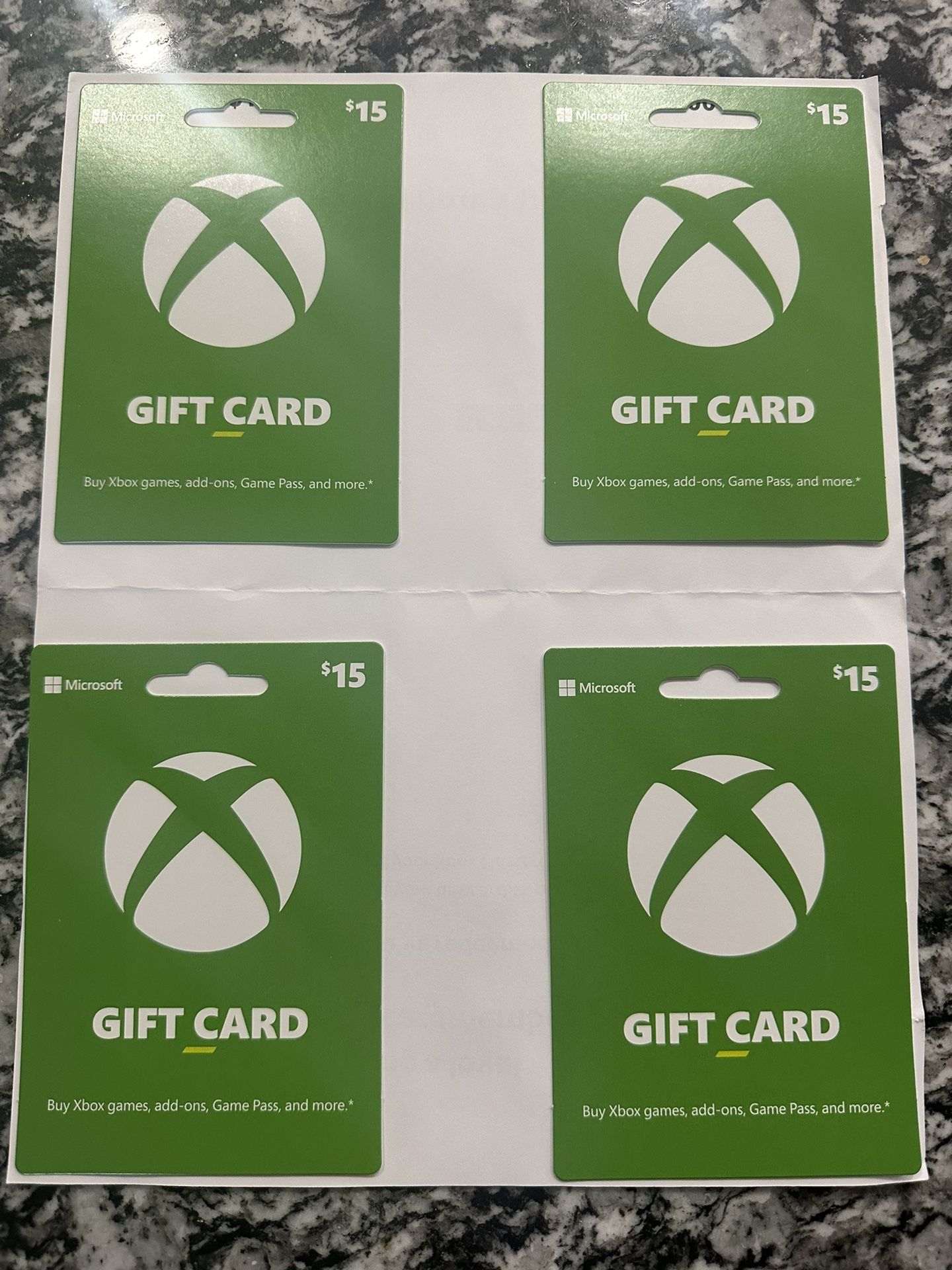 Xbox Gift Card’s