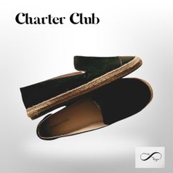 Charter Club Leather/suede Slip Ons -12
