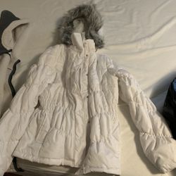 Faded glory white coat