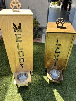 Custom Made Dog Feeder 