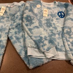 New Girls Epic Threads Sherpa Fleece Set Size 10/12