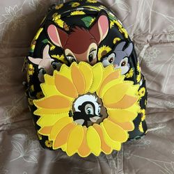 Disney loungefly Bambi Sunflower Friends Backpack