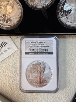 2006-P Reverse Proof Silver Eagle NGC PF70 - 20th Anniversary