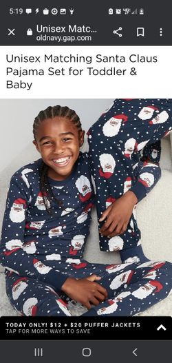 NEW OLD NAVY UNISEX SNUG-FITTED PJ'S - Size 8 