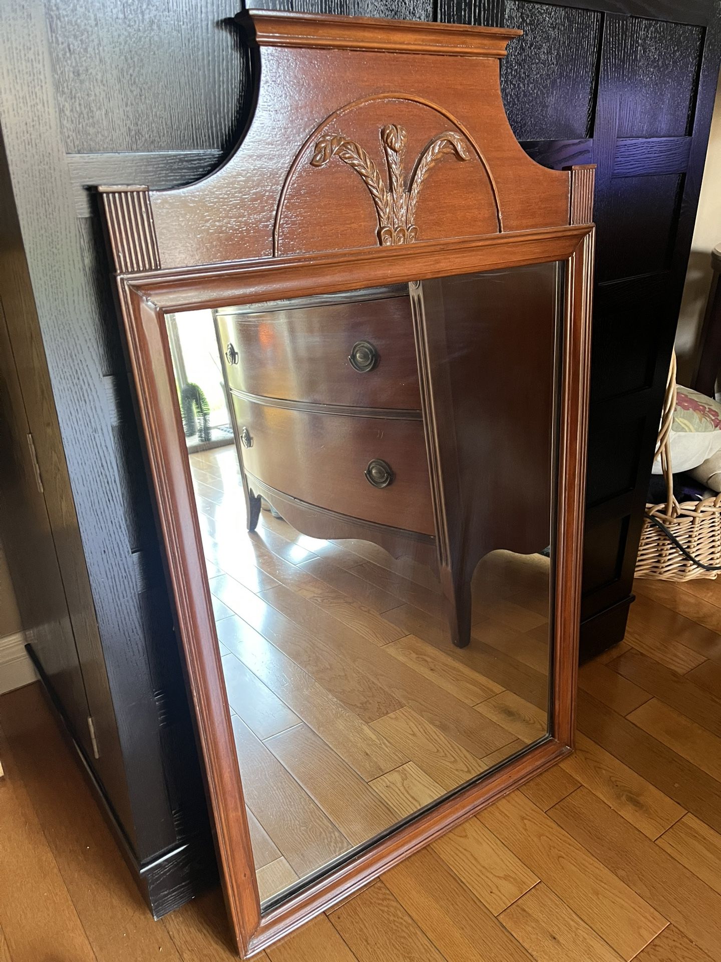 Antique Federal Style dresser & matching mirror